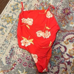 Billabong floral one piece swimsuit